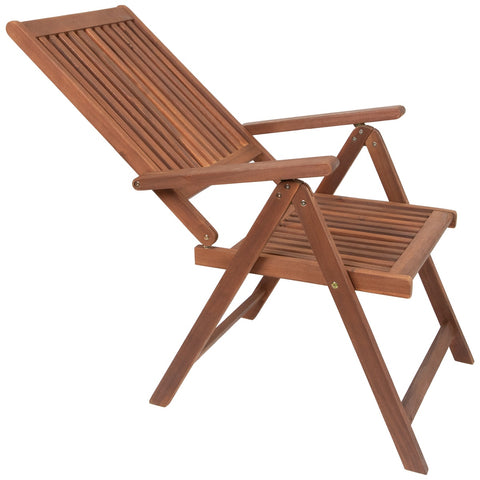 Set of 2 Acacia Folding Chairs Outdoor Patio Furniture 42"