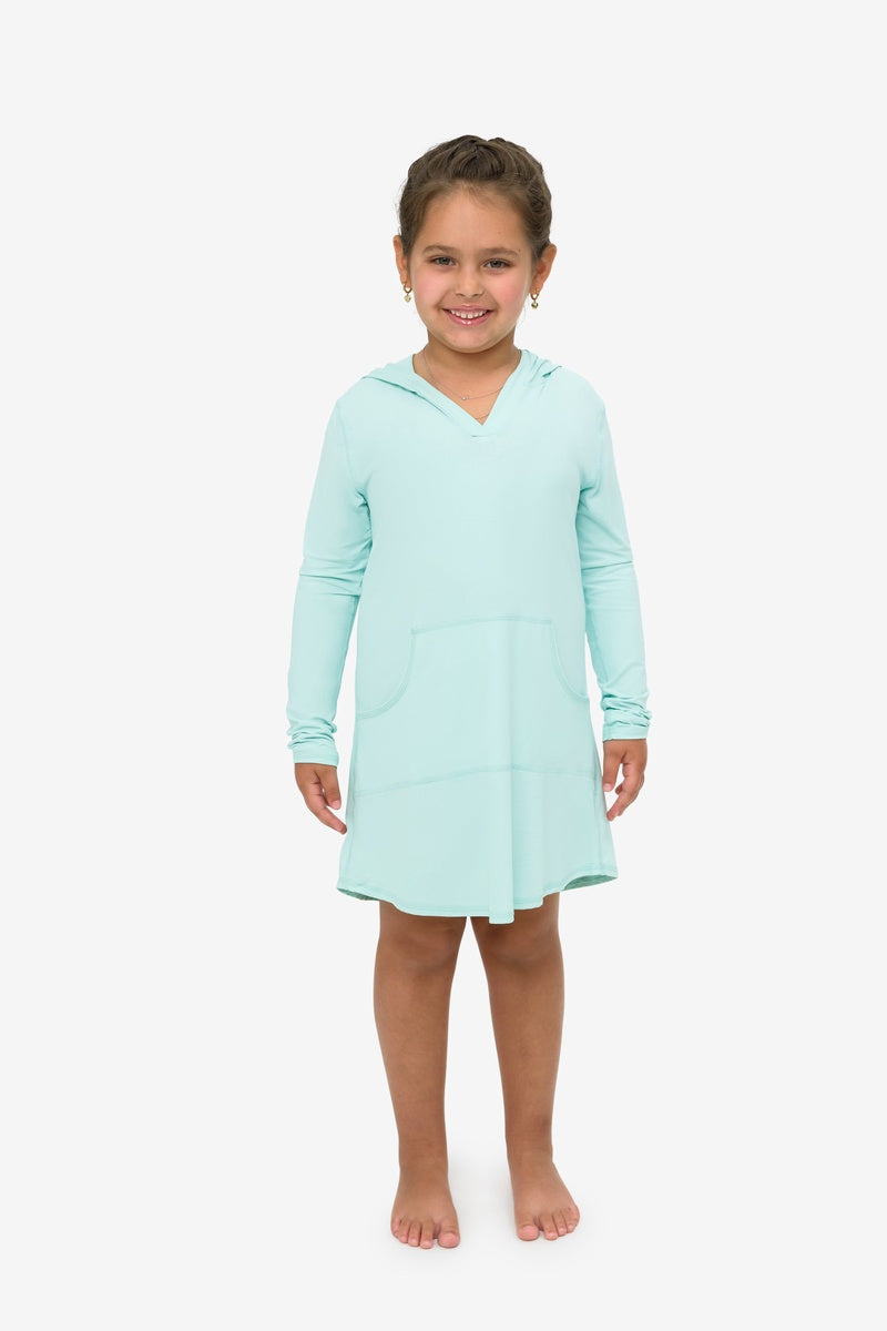  BloqUV KIDS HOODIE DRESS (1009K) - Mint - Bonton