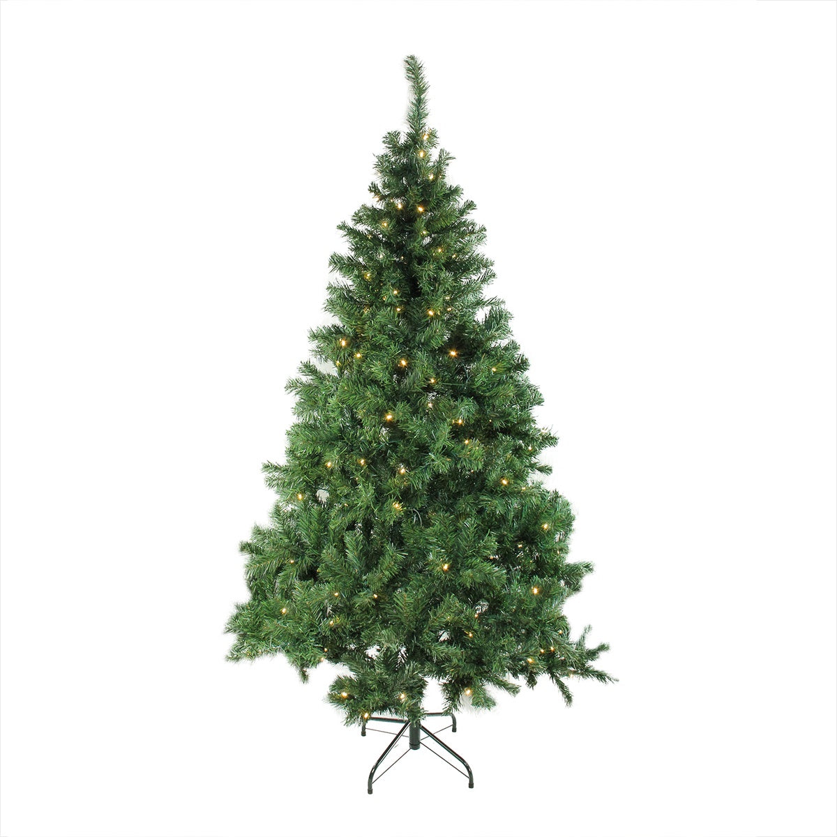  Northlight Pre-Lit Medium Mixed Classic Pine Artificial Christmas Tree - 6' - Warm Clear LED Lights - 6' - Bonton