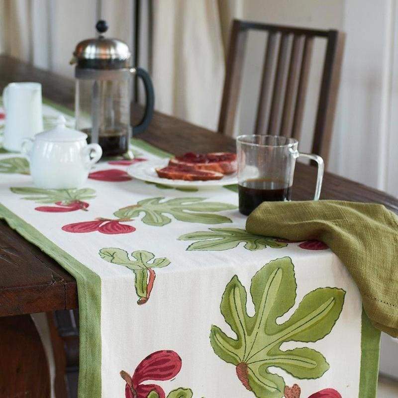  Couleur Nature Fig Red/Green Runner - Red/Green - Bonton