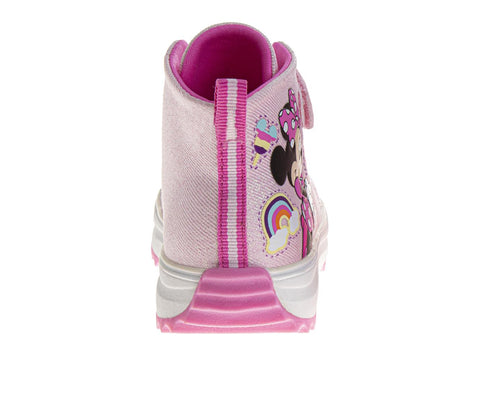 Disney Minnie Mouse Girls High-Top Platform Sneakers(Toddlers)