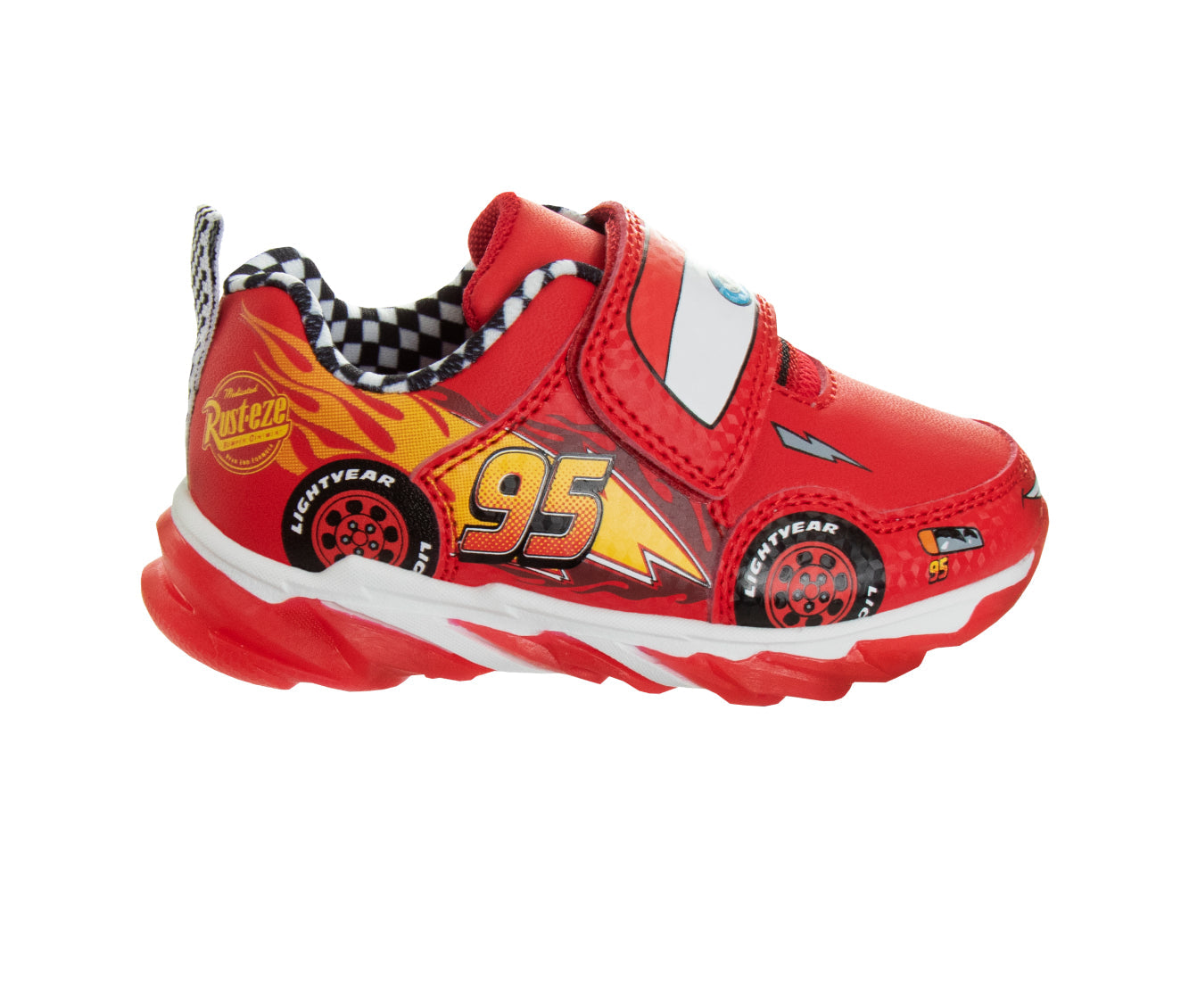  Josmo Disney Pixar Cars Boys Lightning McQueen Light Up Sneakers (Toddlers) - 6 - Bonton