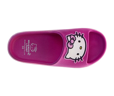 Josmo Sanrio Hello Kitty Slides Open Toe Sandals - Summer Beach Water Pool Shoes (Adults Sizes)