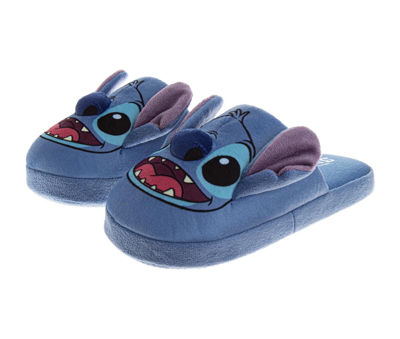  Josmo Disney Kids Lilo and Stitch Slippers for Girls' - Stitch Plush Warm Soft Aline Comfy Lightweight House Shoes (Little Kids/Big Kids/ Womens Adult) - 11-12 - Bonton