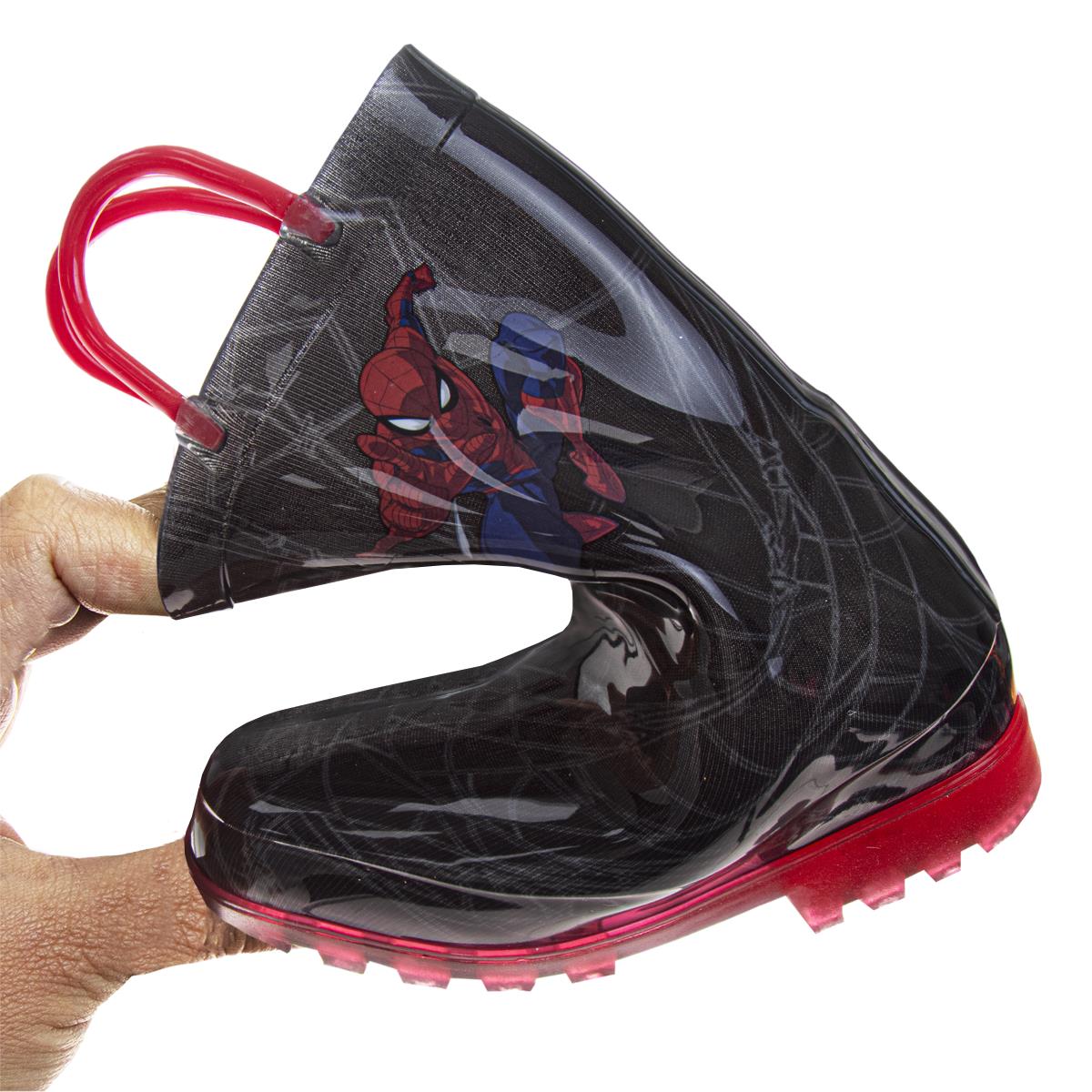  Josmo Josmo Boys Marvel Spider-Man Boots – Waterproof Rubber Rainboots (Toddler) - 7-8 - Bonton