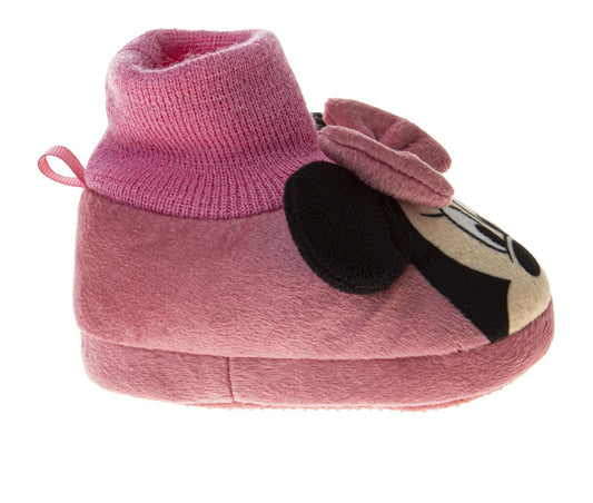 Disney Minnie Mouse Baby Girls' Slipper Bootie Shoe. (Infant)