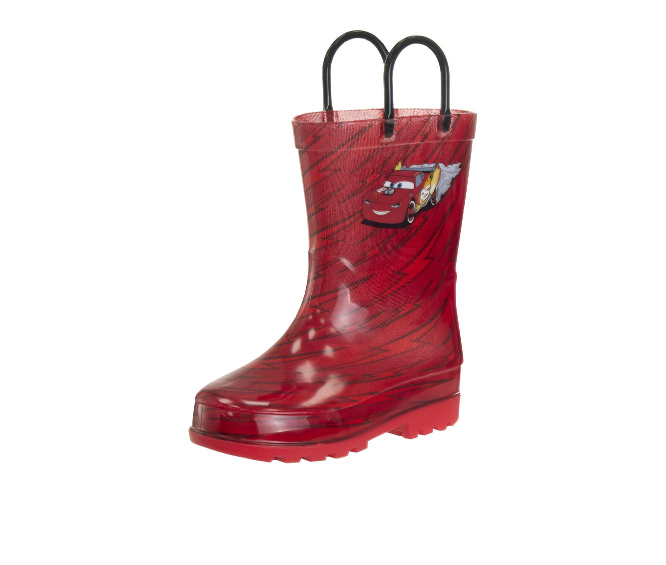  Josmo Josmo Boys Cars Lightning McQueen Boots – Waterproof Rubber Rainboots (Toddler) - 7-8 - Bonton
