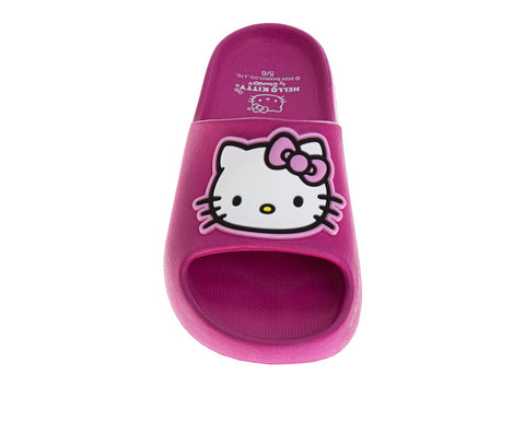 Josmo Sanrio Hello Kitty Slides Open Toe Sandals - Summer Beach Water Pool Shoes (Adults Sizes)
