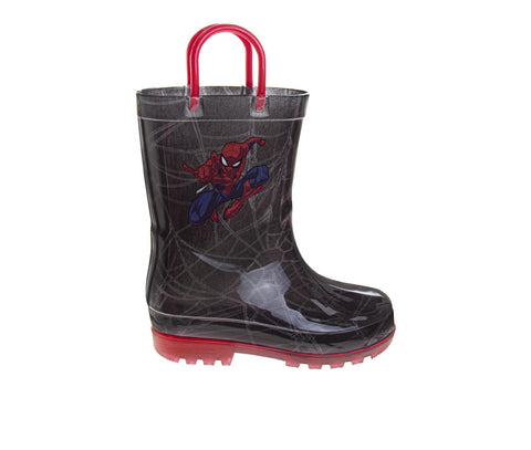 Josmo Boys Marvel Spider-Man Boots – Waterproof Rubber Rainboots (Toddler)