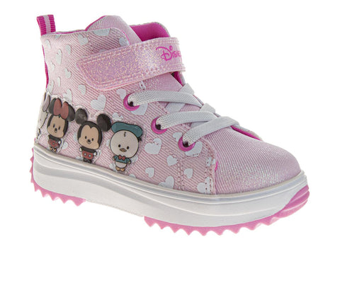 Disney Minnie Mouse Girls High-Top Platform Sneakers(Toddlers)