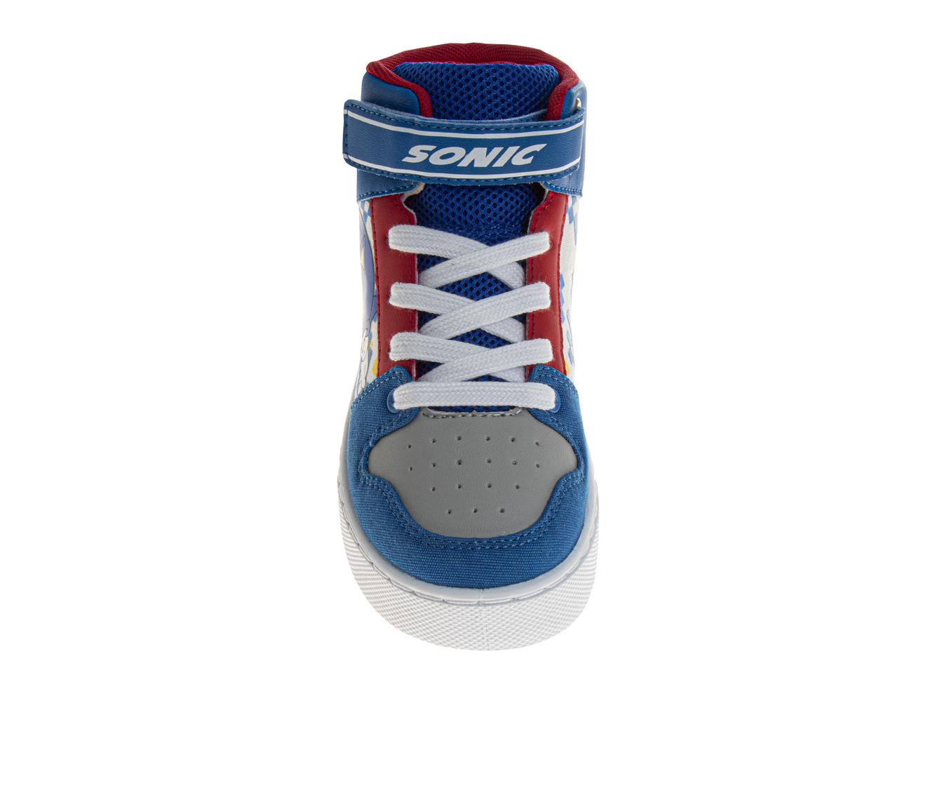  Josmo Sonic the Hedgehog Boys' Hook and Loop Hi-Top Canvas Sneakers - 4 - Bonton