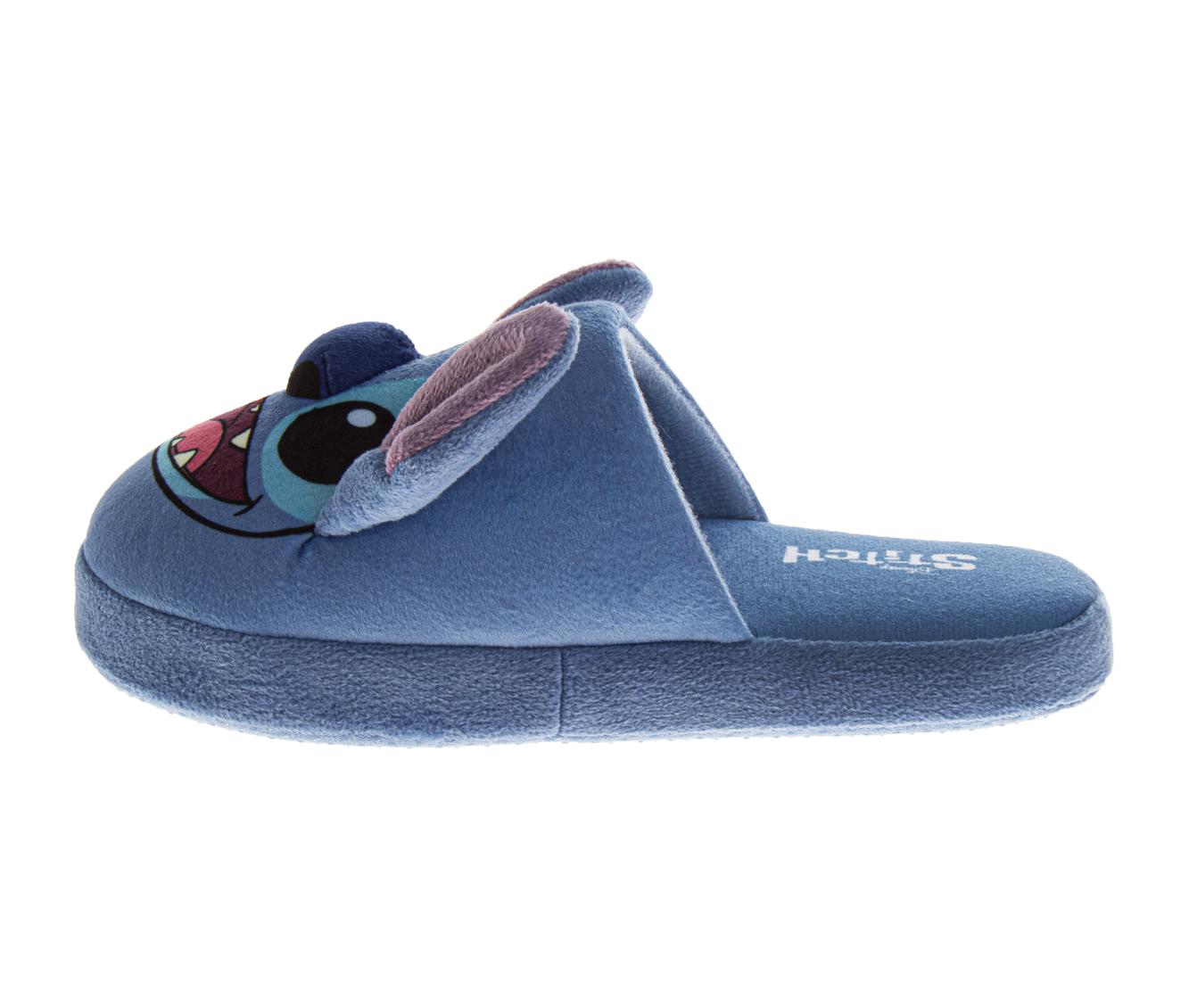  Josmo Disney Kids Lilo and Stitch Slippers for Girls' - Stitch Plush Warm Soft Aline Comfy Lightweight House Shoes (Little Kids/Big Kids/ Womens Adult) - 11-12 - Bonton