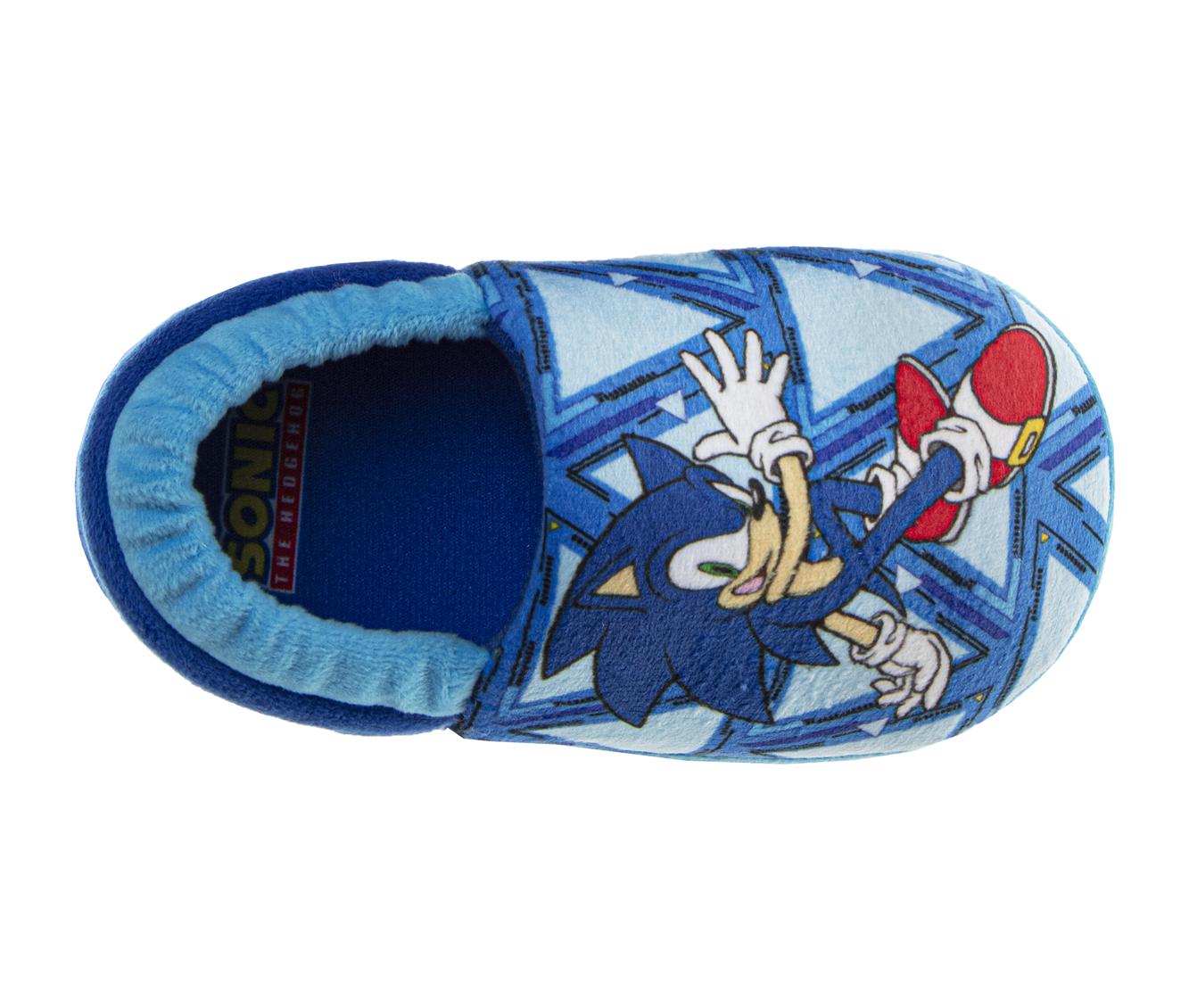  Josmo SEGA Sonic the Hedgehog Boys Slippers - House Shoes Lightweight Plush Warm Comfort Soft Aline Slipper (Toddlers) - 5-6 - Bonton