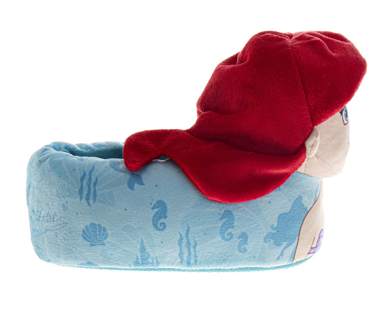  Josmo Disney Little Mermaid 3D Slippers Ariel & Flounder Warm Fluffy House Girls' Slippers (Toddler/Little Kids) - 5-6 - Bonton