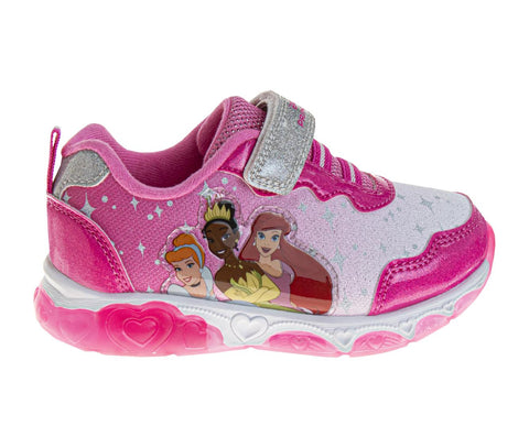 Disney Girls Princess Characters Light Up Laceless Shoes (Toddler/Little Girl)