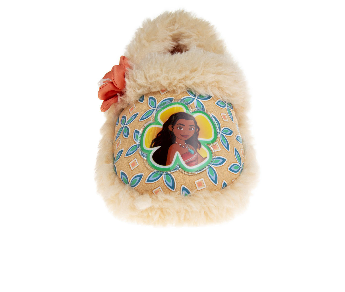  Josmo Disney Girls' Moana Slippers - Princess Moana Plush Fuzzy Slippers (Toddler/Little Girl) - 5-6 - Bonton