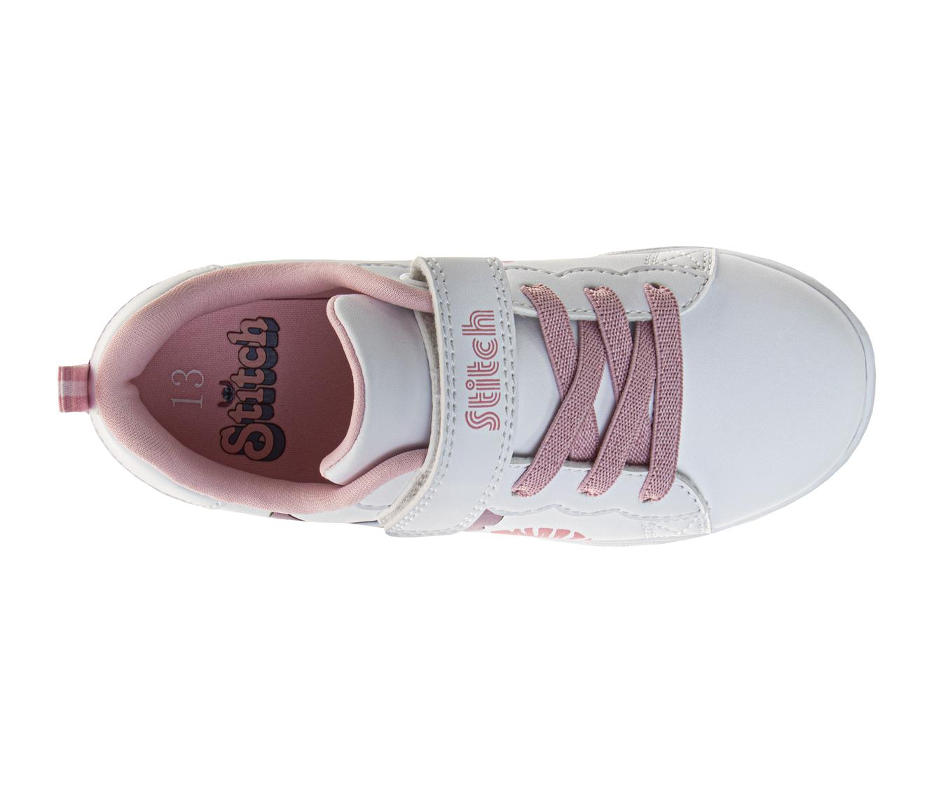  Josmo Disney Stitch Girls' Ohana Toddler Hook and Loop Sneakers - 3 - Bonton