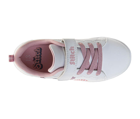 Disney Stitch Girls' Ohana Toddler Hook and Loop Sneakers