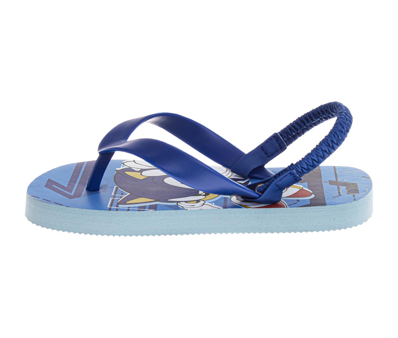  Josmo Josmo Sonic the Hedgehog Flip Flop Sandal Water Shoes - Beach Slides SlipOn Thong FlipFlops Sandals for Boys (5-10 Toddler 11-12) - 5-6 - Bonton