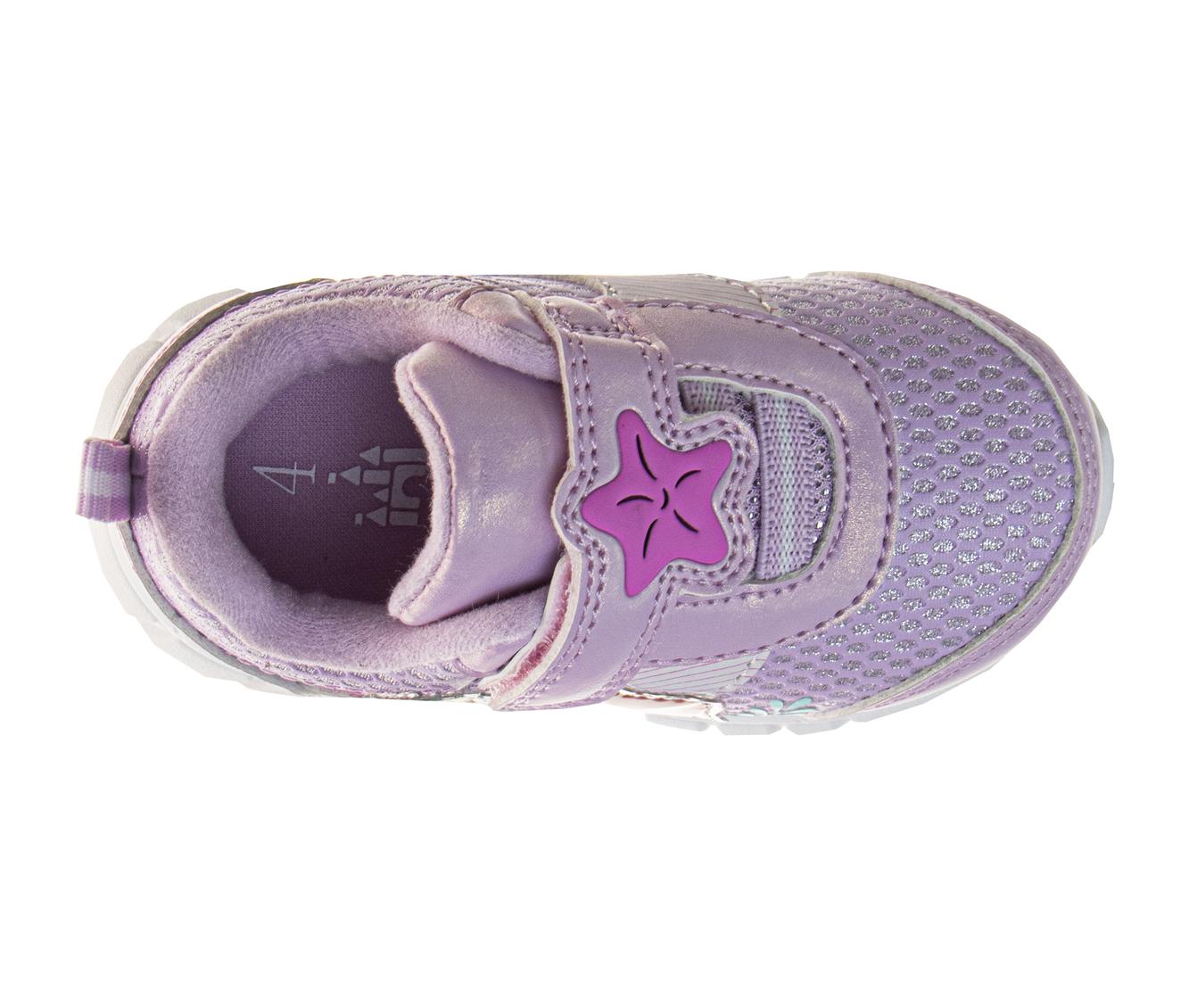  Josmo Disney Character Strap Shoes for Baby Girls - Little Mermaid Ariel Comftable Lightweight Sneakers (Size 2-4 Infant 5-6 Toddler) - 3 - Bonton