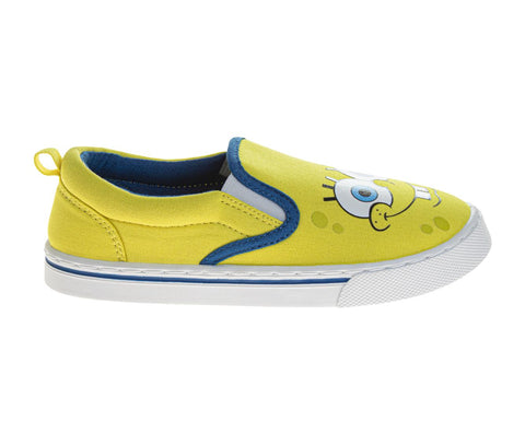 Nickelodeon SpongeBob SquarePants Boys/Girls SpongeBob and Patrick Slip on Low Top Canvas Sneakers