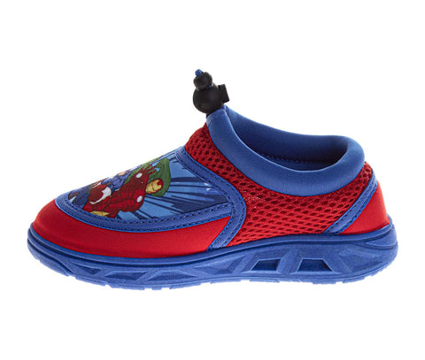Josmo the Avengers Boys/Girls Water Shoes - Spiderman Ironman Captain America Hulk Thor Pool Aqua Socks Slip on Quick Dry (5-10 Toddlers/11-12)