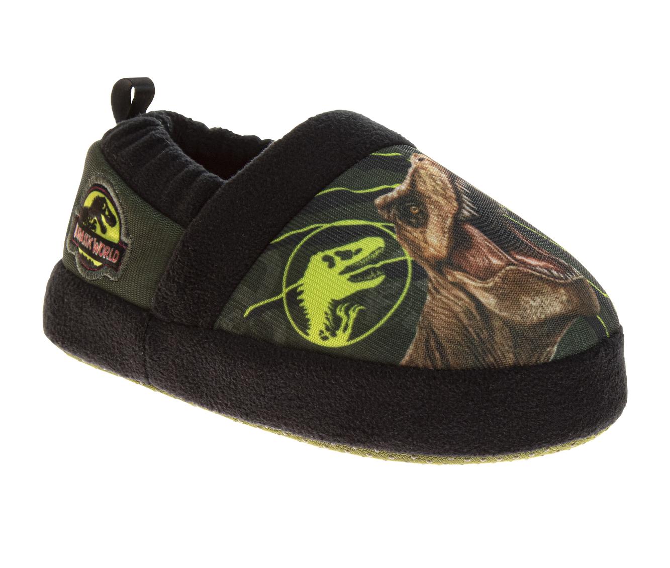  Josmo Jurassic World Slippers  Boys - Dinosaurs Indoor Comfy House Shoes Plush Fuzzy Jurassic Park Slipper (Toddler) - 6-May - Bonton