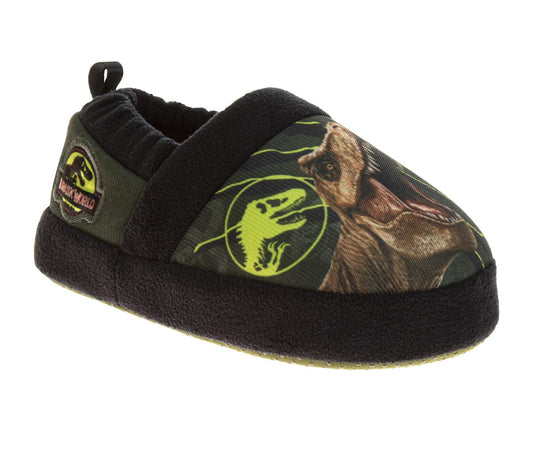 Jurassic World Slippers  Boys - Dinosaurs Indoor Comfy House Shoes Plush Fuzzy Jurassic Park Slipper (Toddler)