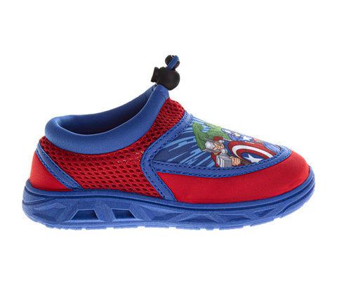 Josmo the Avengers Boys/Girls Water Shoes - Spiderman Ironman Captain America Hulk Thor Pool Aqua Socks Slip on Quick Dry (5-10 Toddlers/11-12)