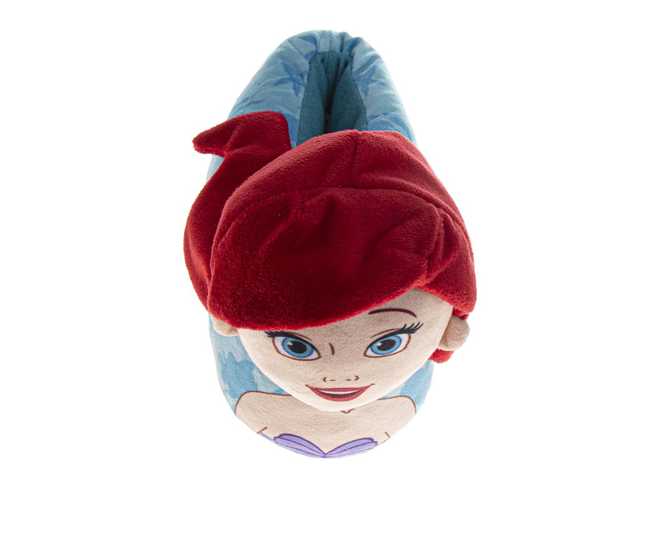  Josmo Disney Little Mermaid 3D Slippers Ariel & Flounder Warm Fluffy House Girls' Slippers (Toddler/Little Kids) - 5-6 - Bonton