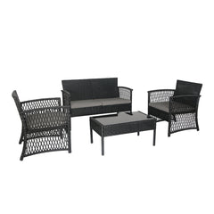 4-Piece Outdoor Patio Conversation Set