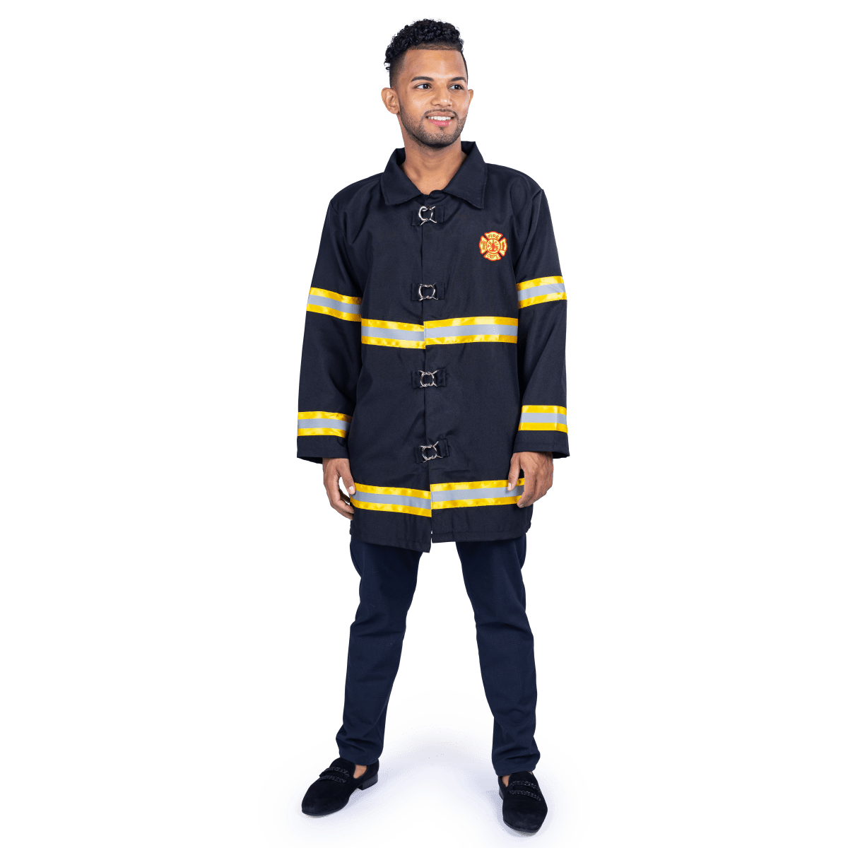  Dress Up America Fire Fighter Costume - Adults by Dress Up America - Default Title - Bonton