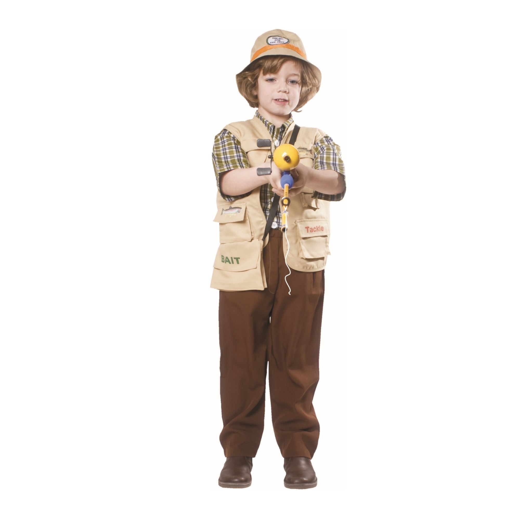  Dress Up America Fisherman Costume - Kids by Dress Up America - Large (12-14) - Bonton