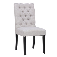 Upholstered Button Tufted Dining Side Chair