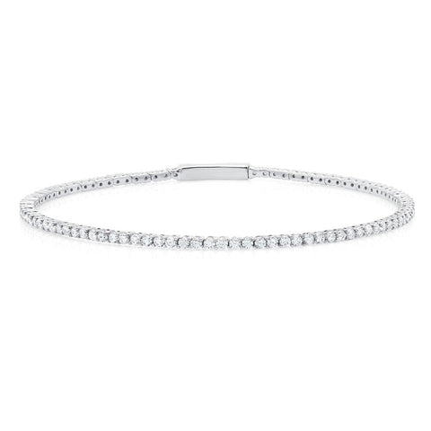 Flex Bracelet Finished in Pure Platinum