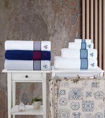 Fancy Border 2 Piece Wash Towels Set