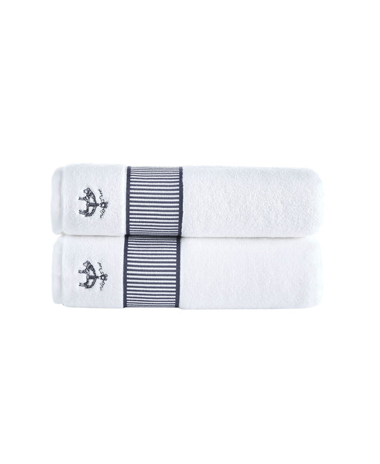 Fancy Border 2 Piece Bath Towel Set