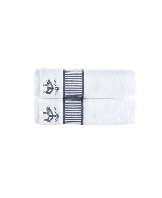 Fancy Border 2 Piece Hand Towels Set