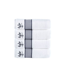 Fancy Border 4 Piece Hand Towel Set