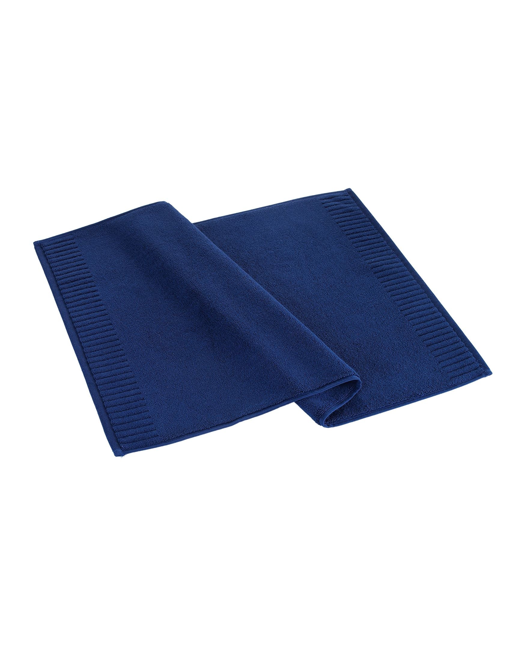  Brooks Brothers Fancy Border Bath Mat - Navy - Bonton