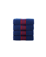 Fancy Border 4 Piece Wash Towel Set