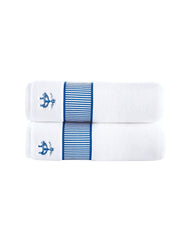 Fancy Border 2 Piece Bath Towel Set