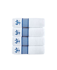 Fancy Border 4 Piece Hand Towel Set