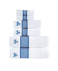 Fancy Border 6 Piece Towel Set