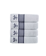 Fancy Border 4 Piece Hand Towel Set