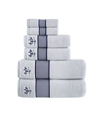 Fancy Border 6 Piece Towel Set