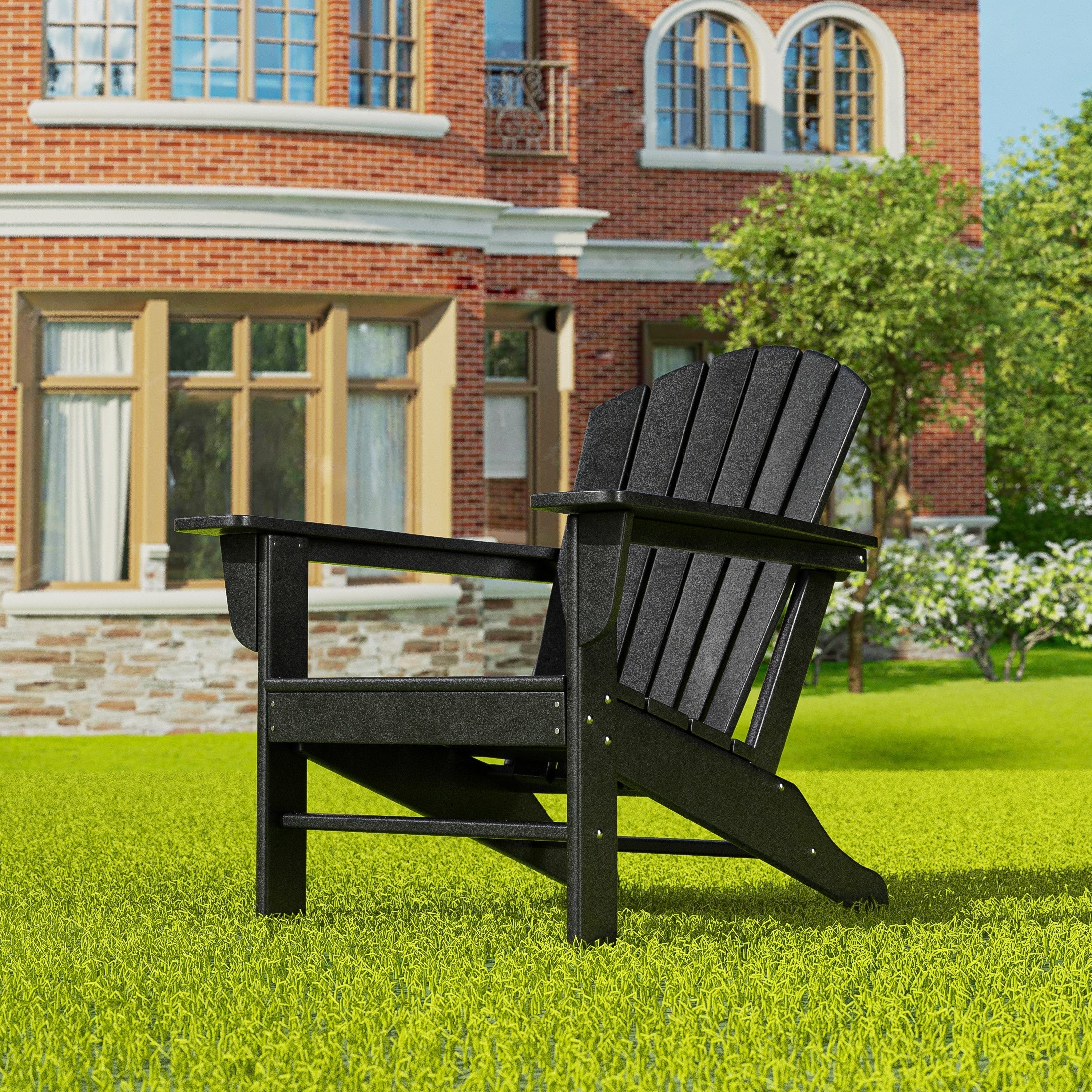  Westin Furniture Outdoor Adirondack Chair - Dark Brown - Bonton