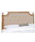 Rustic Tuffed Linen Headboard Taupe & Rustic Oak