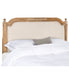  Safavieh Vintage Linen Headboard Beige & Rustic Oak - Beige & Rustic Oak - Bonton