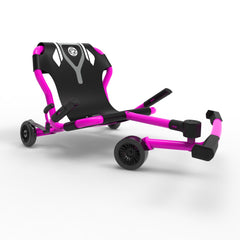 EzyRoller: Classic X - Pink - Ride-On Scooter, Cambering Motion, Pedal Free Cart, Hand Brakes, Extendable Frame, 154lb Capacity, Kids Ages 4+-Multi-One Size-1